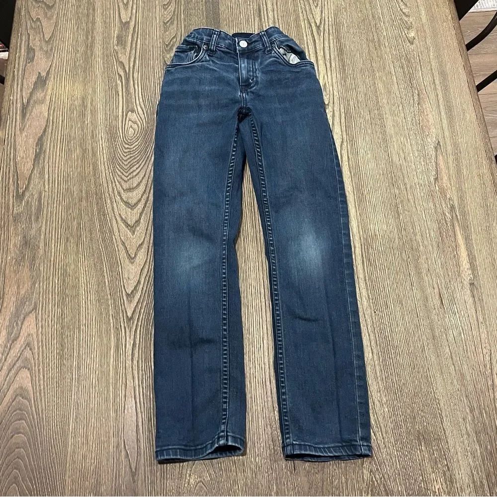Levis 511 Jeans Boys Straight Leg Mid Rise Dark Wash Cotton Denim Size 12R